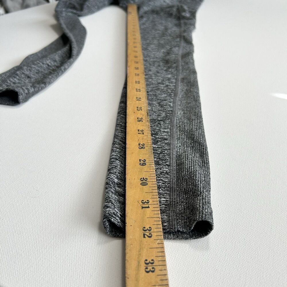 Athleta Exhale Heel Tight Heathered Gray High Rise Full Length Leggings Size XS - Picture 7 of 10